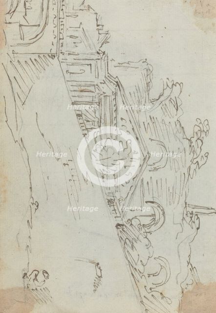 Ancient Ruins on the Bank of the Tiber, 1752/1756. Creator: Augustin Pajou.