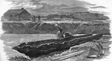 Ancient Ship recently discovered at Brigg, Lincolnshire 1886. Creator: Unknown