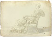 Ancient Statue of Agrippina, 1775. Creator: John Downman