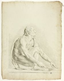 Ancient Statue: the Knifegrinder, 1774. Creator: John Downman