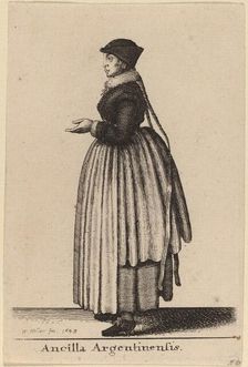 Ancilla Argentinensis, 1643. Creator: Wenceslaus Hollar