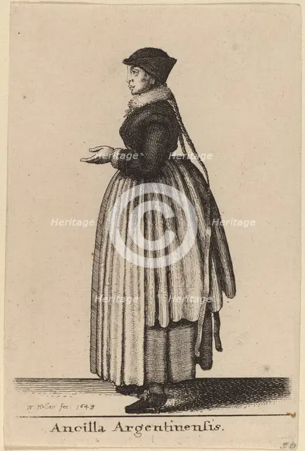 Ancilla Argentinensis, 1643. Creator: Wenceslaus Hollar.
