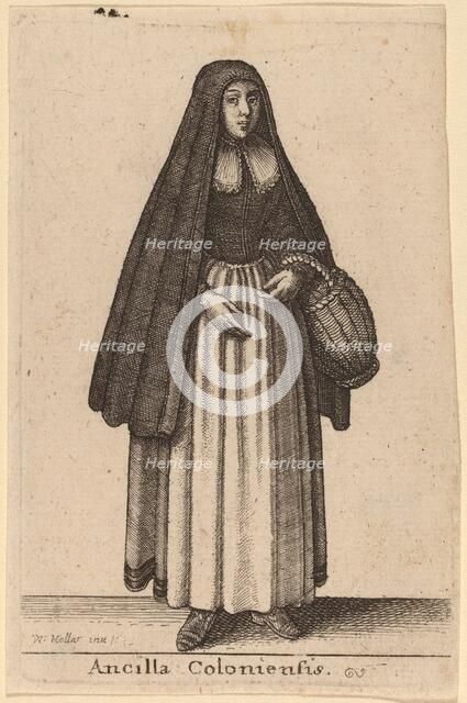 Ancilla Coloniensis, 1643. Creator: Wenceslaus Hollar.