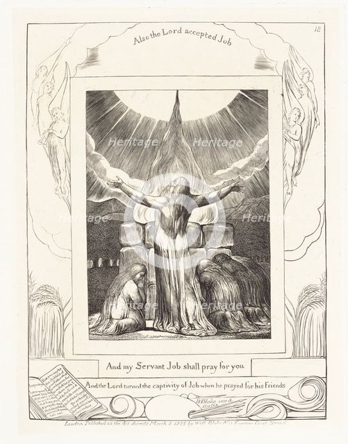 'And my Servant Job shall pray for you', 1825. Creator: William Blake.
