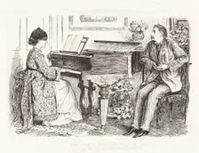 --And mist or glim, I'd sail with him, if he would sail with me--, c. 1865. Creator: George du Maurier