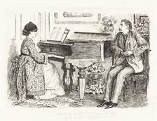 --And mist or glim, I'd sail with him, if he would sail with me--, c. 1865. Creator: George du Maurier