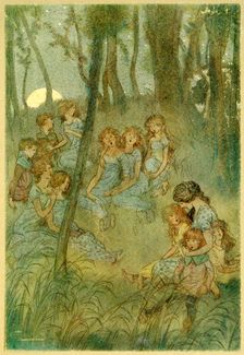 And nightly meadow fairies, look you sing, from The Merry Wives of Windsor, 1910. Creator: Hugh Thomson (1860 - 1920)