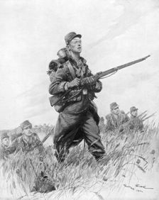And now ... Advance ! 1914, (1926).Artist: Georges Bertin Scott