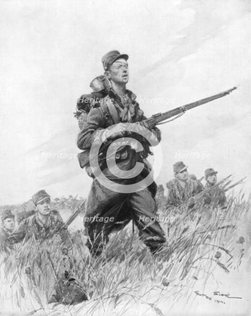 'And now ... Advance !', 1914, (1926).Artist: Georges Bertin Scott