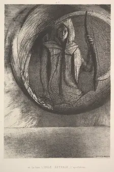And over there, the Astral Idol, the Apotheosis, 1891. Creator: Odilon Redon