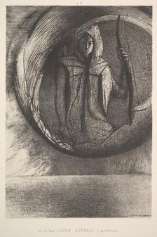 And over there, the Astral Idol, the Apotheosis, 1891. Creator: Odilon Redon