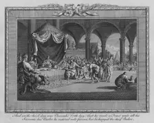 And on the third day was Pharaoh's birth day... late 17th-early 18th century. Creator: Jan Luyken
