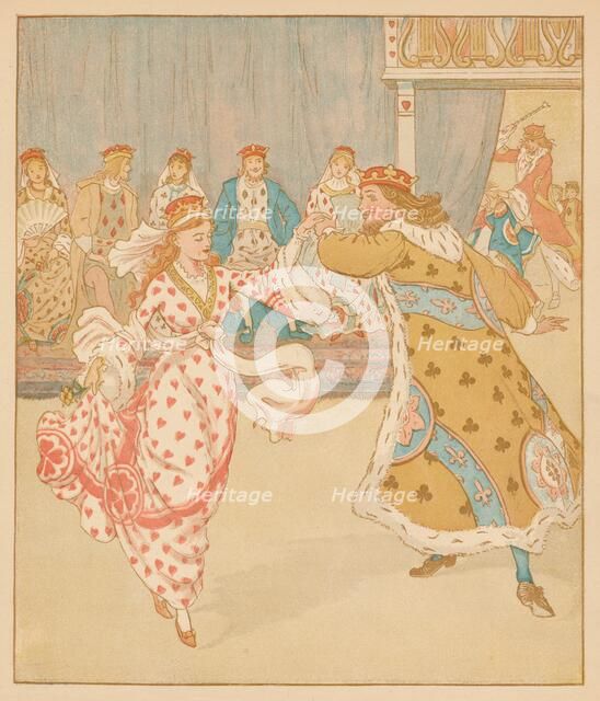 'And beat the Knave full sore', 1880. Creator: Randolph Caldecott.