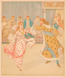 And beat the Knave full sore 1880. Creator: Randolph Caldecott