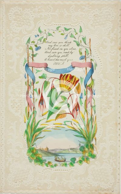 And Can You Think (valentine), c. 1850. Creator: George Kershaw.