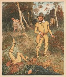And He That Was of Mildest Mood Did Slaye The Other There c1880. Creator: Randolph Caldecott
