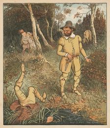 And He That Was of Mildest Mood Did Slaye The Other There c1880. Creator: Randolph Caldecott