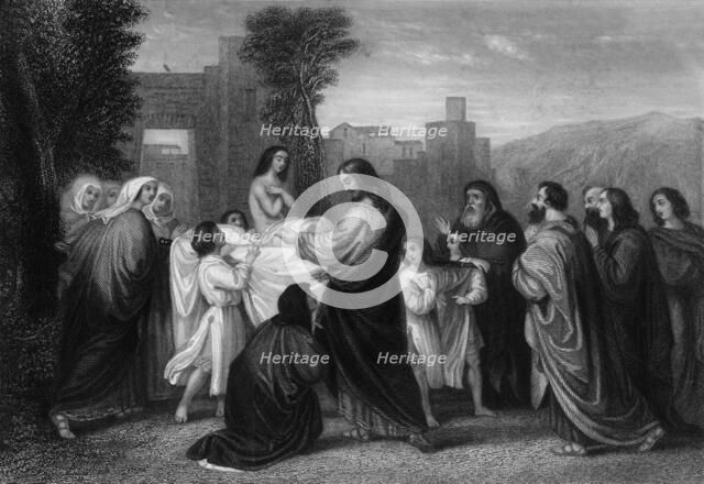 'And he that was dead sat up, and began to speak', c1830s. Creator: William Henry Mote.