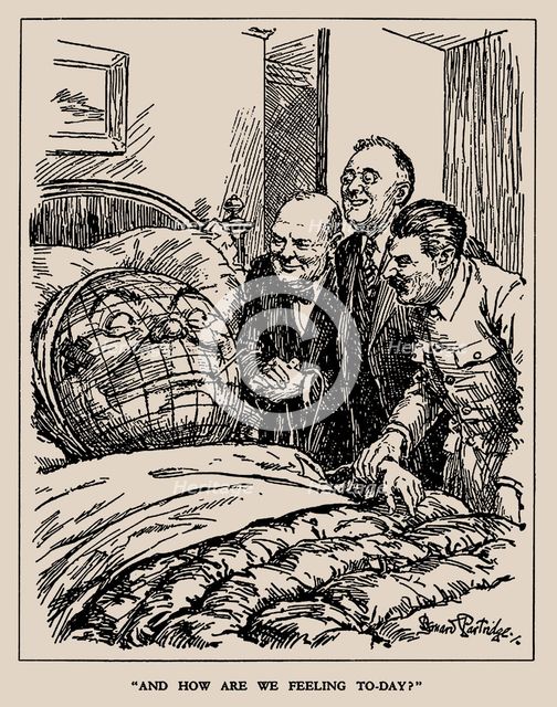 And how are we feeling today?, 1945. Creator: Partridge, Sir Bernard (1861-1945).