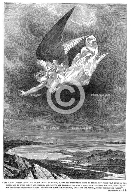 And I saw another angel fly in the midst of Heaven..., c1885. Artist: Unknown