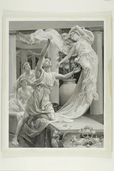 And Lycius Arms Were Empty of Delight, 1885. Creator: Will H. Low