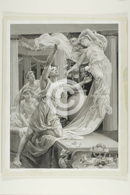 And Lycius' Arms Were Empty of Delight, 1885. Creator: Will H. Low.