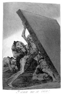 And still they don't go! 1799. Artist: Francisco Goya