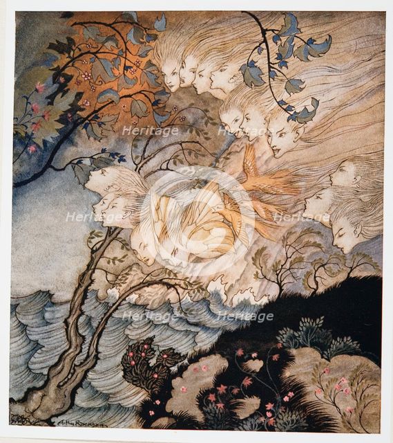 …. And sometime voices, illustration from William Shakespeare's 'The Tempest', 1926.