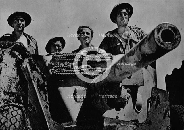 '... and the gunners wait', 1942 (1944). Artist: Unknown.