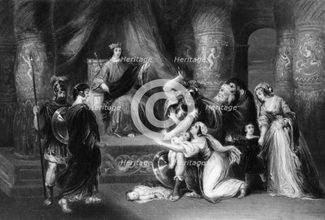 'And the King said, Divide the living child in two', mid-late 19th century. Creator: Peter Lightfoot.