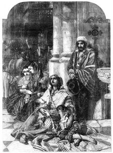 "And the Prayer of Faith Shall Save the Sick" - painted by J. Phillip - from the Exhibition of the R Creator: Harvey Orrin Smith