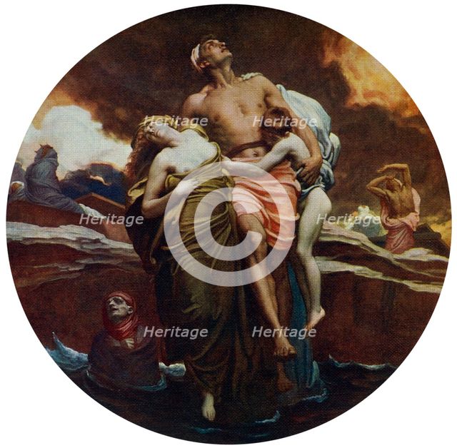 'And the Sea Gave Up the Dead Which Were in It', exhibited 1892, (1912).Artist: Frederic Leighton