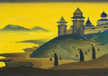 And We are Trying (From Sancta series), 1922. Creator: Roerich, Nicholas (1874-1947)