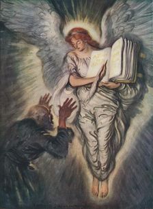And When The Angel Showed Him The Names Of Those Whom Love Of God Had Blest 1916, (1917). Artist: Edmund Joseph Sullivan
