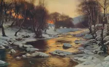 And Winter's Breath Came Cold and Chill 1886. Creator: Joseph Farquharson