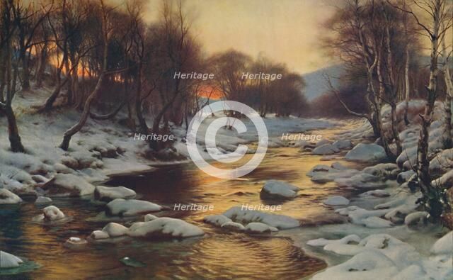 'And Winter's Breath Came Cold and Chill', 1886. Creator: Joseph Farquharson.