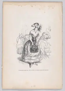 And yet we add that, outside the theater, these animals are even more ugly from Sce..., ca. 1837-47. Creator: Pierre Francois Godard