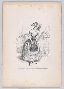 And yet we add that, outside the theater, these animals are even more ugly from Sce..., ca. 1837-47. Creator: Pierre Francois Godard