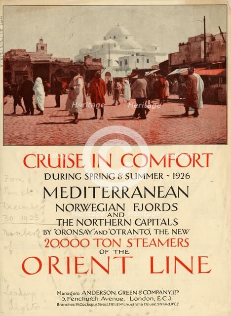 Anderson Green & Co Travel, 1925. Artist: Unknown