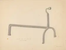 Andiron, 1935/1942. Creator: Donald Streeter