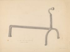 Andiron, 1935/1942. Creator: Donald Streeter