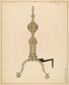 Andiron, 1935/1942. Creator: E.N. Dunne