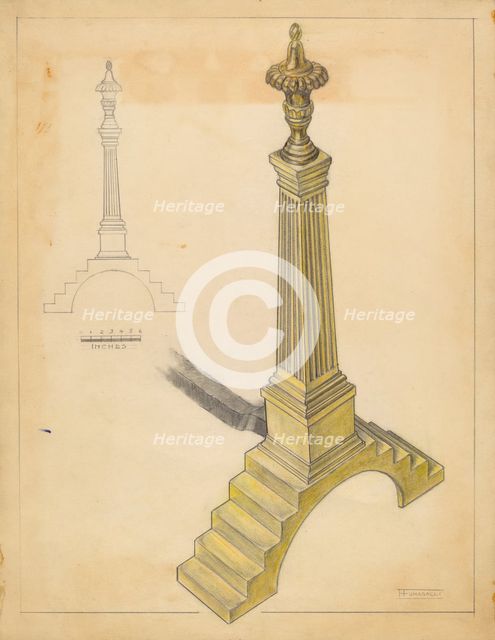 Andiron, 1935/1942. Creator: Frank Fumagalli.