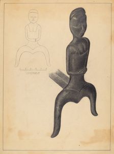 Andiron, 1935/1942. Creator: Gordon Sanborn
