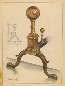 Andiron, 1935/1942. Creator: Hans Korsch