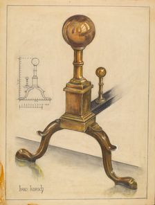 Andiron, 1935/1942. Creator: Hans Korsch