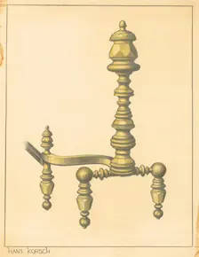 Andiron, 1935/1942. Creator: Hans Korsch