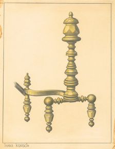 Andiron, 1935/1942. Creator: Hans Korsch