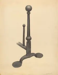 Andiron, 1935/1942. Creator: Jack Staloff