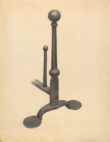 Andiron, 1935/1942. Creator: Jack Staloff